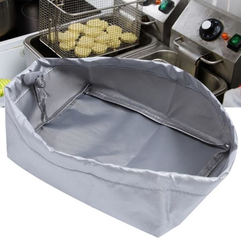 Schutzhülle 20x15x8 Cm Aus 420d Oxford-gewebe Für Fritteusen, Staubdicht, Für Den Außenbereich, Silberfarben.
