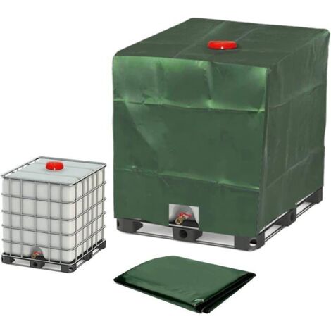 Log Für 1000-liter-ibc-container – Staubdichter Deckel Und Schutzhülle – 120 X 100 X 116 Cm, Grün