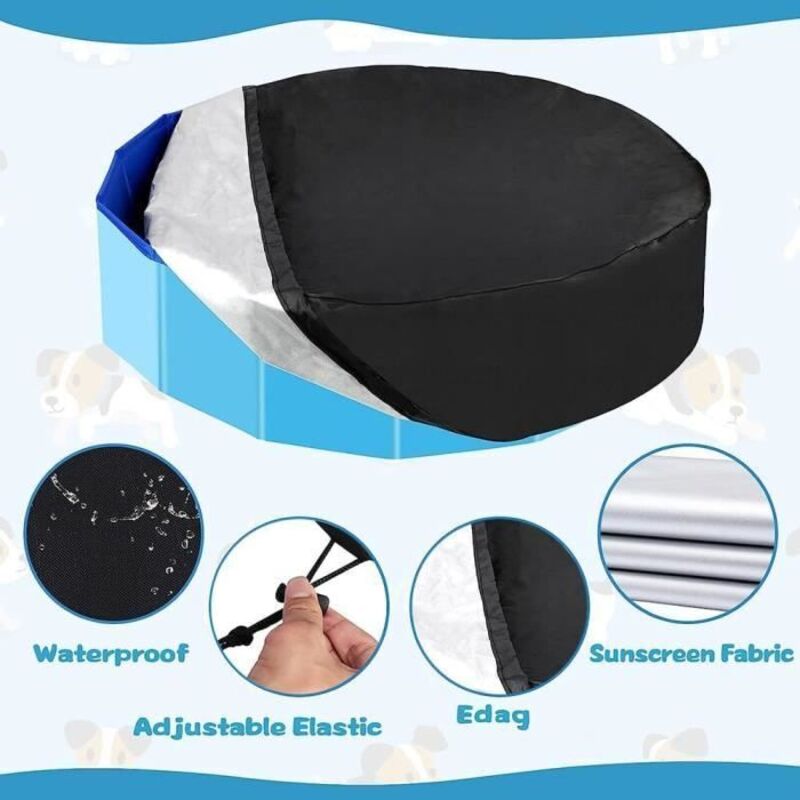 Runde Schutzplane - 82 X 30 Cm - 210d-gewebe - Wetterfest