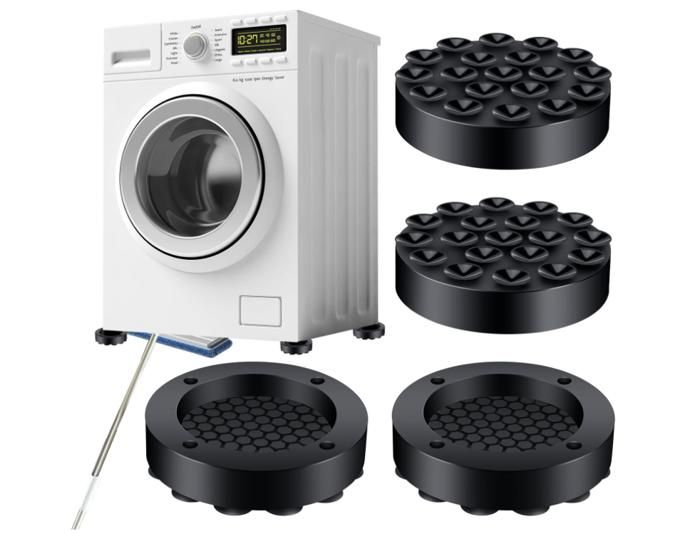 4 Stück Stoßdämpfer-anti-vibrationsmatten Für Waschmaschinen, Anti-vibrations-unterlage Für Möbel / Möbelzubehör / Bodenschutz