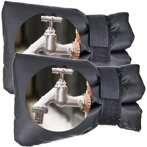 2 Stück Außenwasserhahnschutz, Frostsicher, Wasserdicht, Mit Abdeckung.