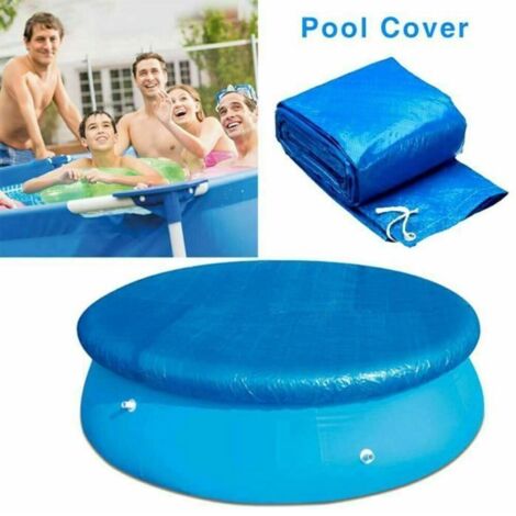 Schutzabdeckung Für Rundes Schwimmbecken – Gewebtes Pe-gewebe – Uv-beständig – 244 Cm