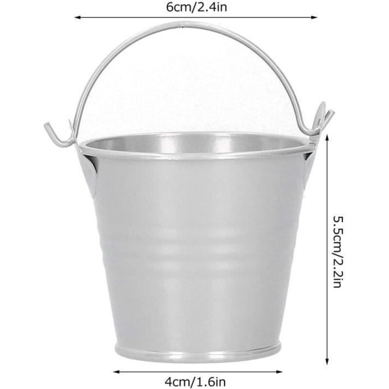 Metallblumentopf - 10er-set - Dekoration Für Pflanzen Und Süßigkeiten
