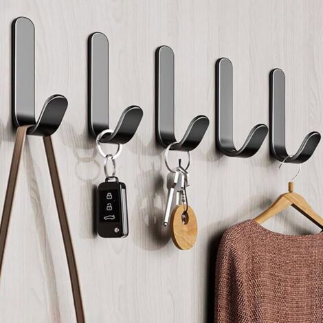5 Stück 3m Klebehaken, Wandaufkleber Für Badezimmer, Wasserfester Handtuchhalter Für Schlafzimmer, Badezimmer, Küche