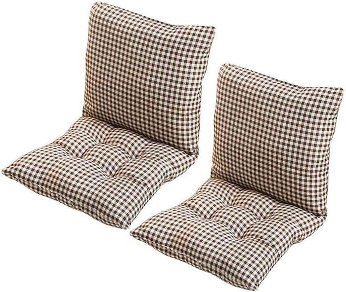 Set Aus 2 Stuhlkissen Mit Rückenlehne, 4 Cm Weicher Polsterung, Weichem Und Strapazierfähigem Stoff. Für Stuhlkissenfarben.