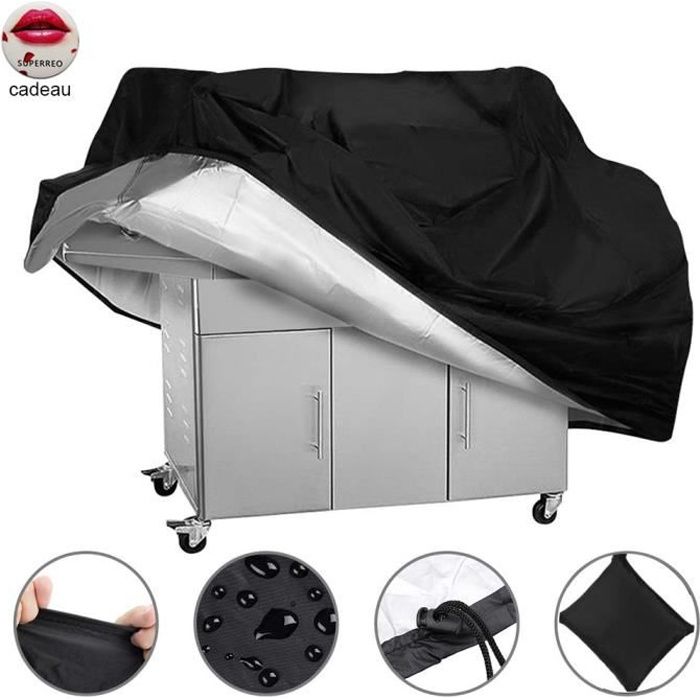 Xl-grillabdeckung 170 X 61 X 117 Cm, Wasserdichte 210d Oxford-schutzplane Für Grills Im Außenbereich.