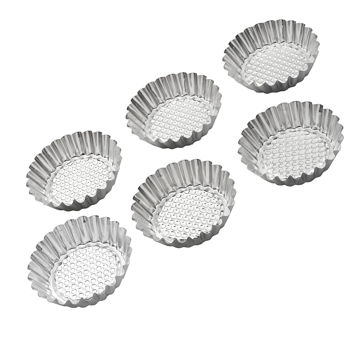 Pedrini Set Mit 6 Förmchen Für Süßigkeiten Lillo Aus Edelstahl Ø 9,5 Cm