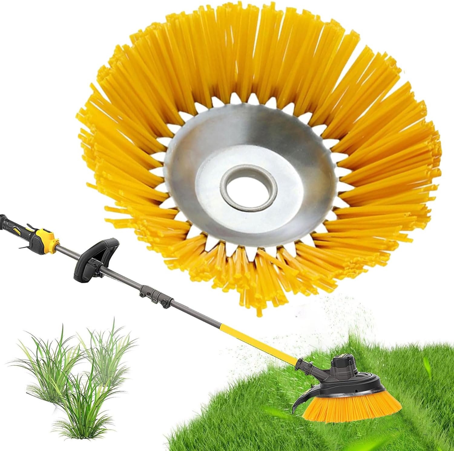 20 Cm Lange Nylon-unkrautbürste Für Haarschneidemaschinen, Motorisierte Unkrauttrimmer, Professionelle Wildpflanzenbürste, Konische Gartenbürste, Freischneider, Rundbürste