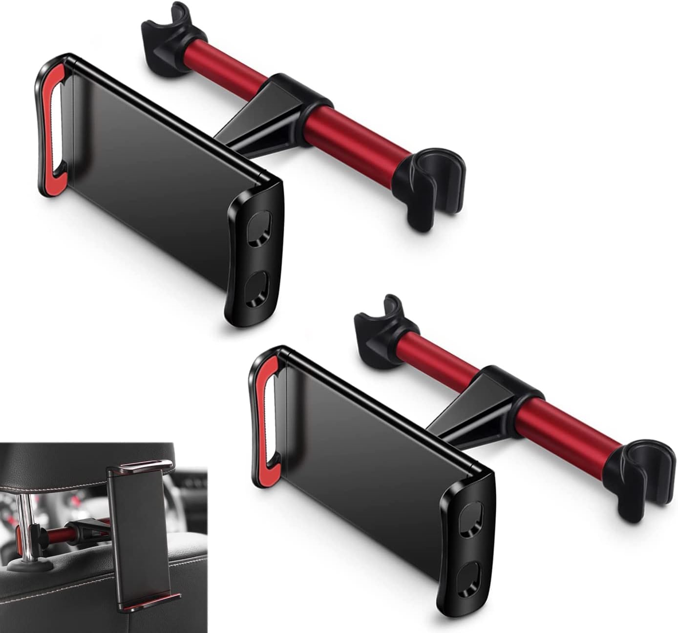 X Tablet-halterung Fürs Auto. Kopfstützenhalterung Für Tablets Und Smartphones Mit Universeller 360°-drehung Für Tablets Und Smartphones Von 4,7 Bis 11 Zoll.