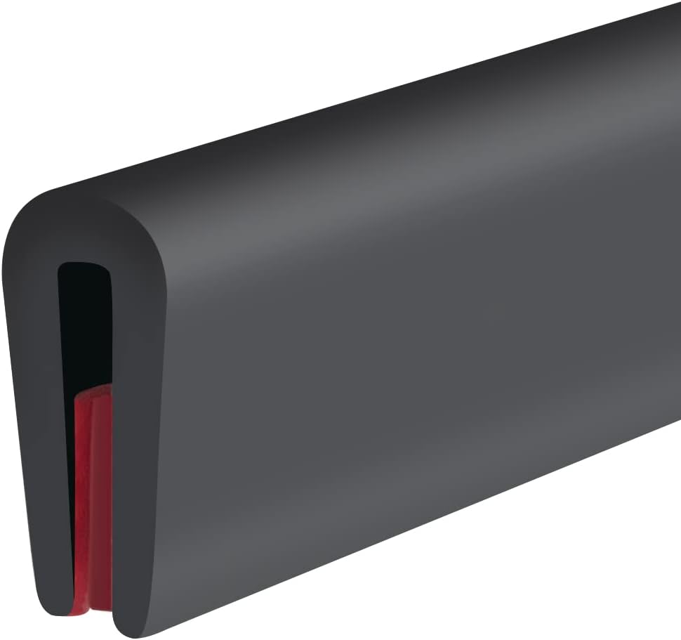 Gummikantenschutz, Selbstklebender Kantenschutz Für Autotüren, Flexibler Kantenschutz Für Scharfe Blechkanten, 1,5 Mm (1/16 Zoll), 3 M (10 Fuß) Lang