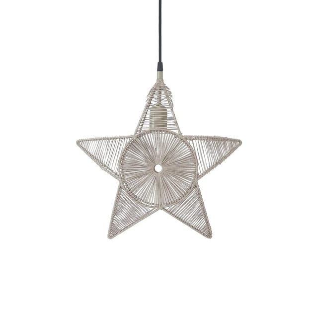 [neuwertig] B-ware Pr Home Dekostern Stern Metall Regina Garn Beige Dekoartikel