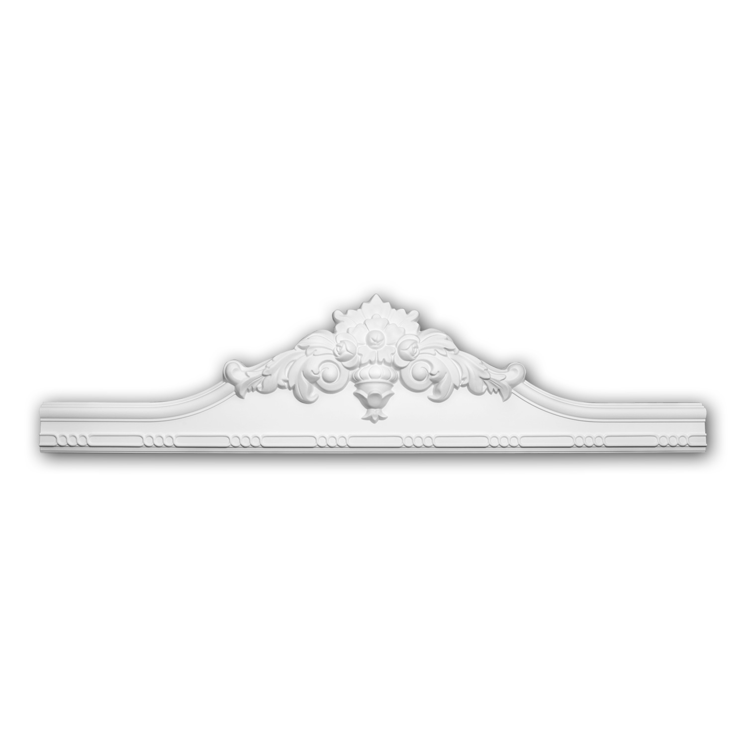 Pediment Profhome 154015 Türumrandung Rokoko Barock Stil Weiß