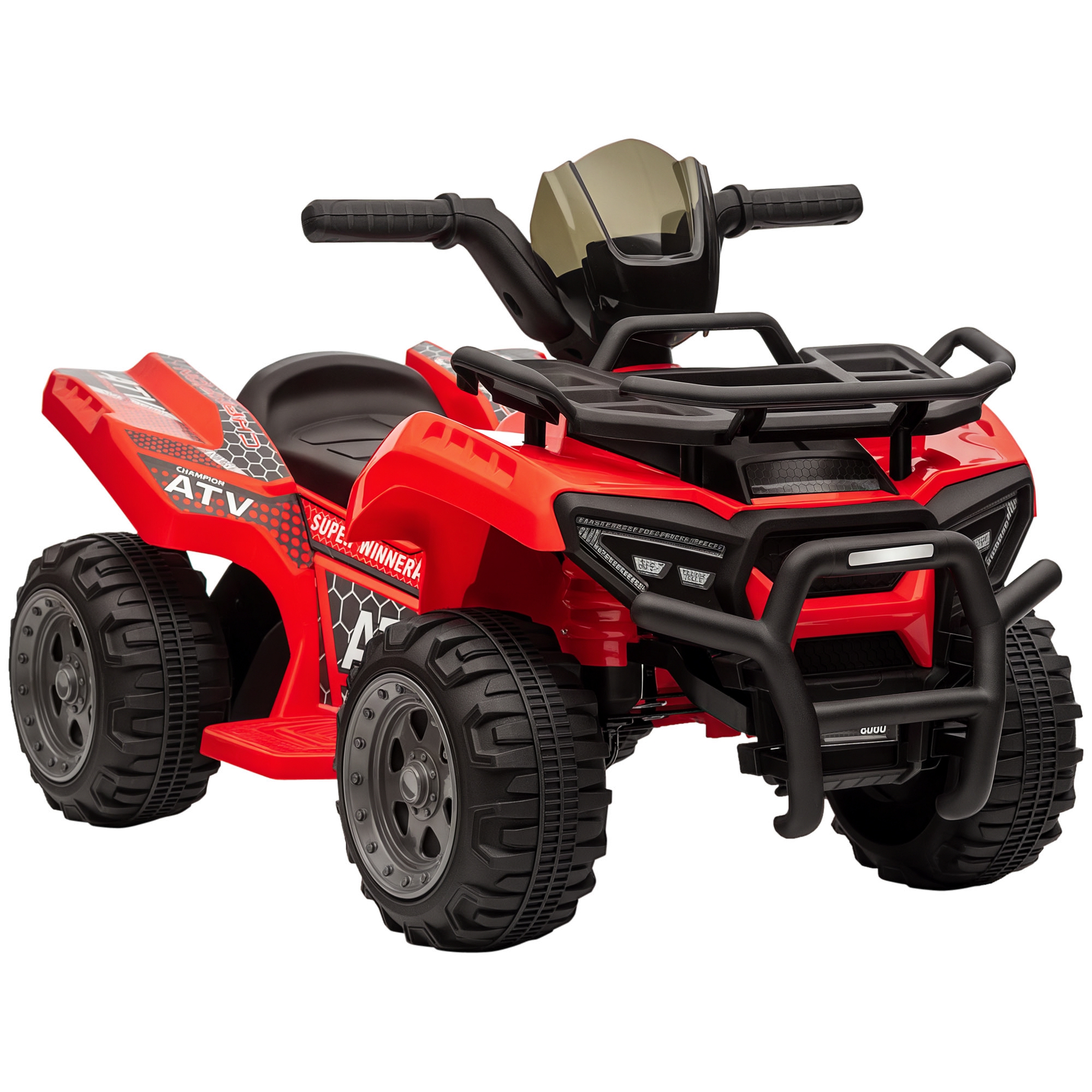 Elektro-quad-buggy Für Kinder Von 18 Bis 36 Monaten, 6 V, Max. 2 Km/h, Rot