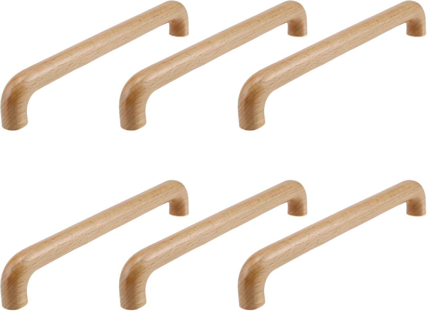 Klar Lackierter Holzgriff Für Schubladen Und Türen, Geeignet Für Küchenschränke, Kommoden Und Kleiderschränke. -208 Mm (lochabstand 192 Mm)
