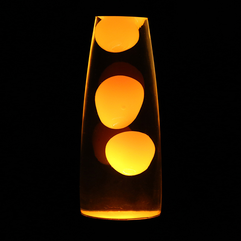Futuristische Orange Lavalampe Mit Schalter, Tischlampe, Vulkan-lavalampe