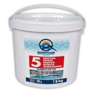 Quimiclor Ps 5 Efectos, Tabletas 250 Grs. 13 Kg. Quimicamp