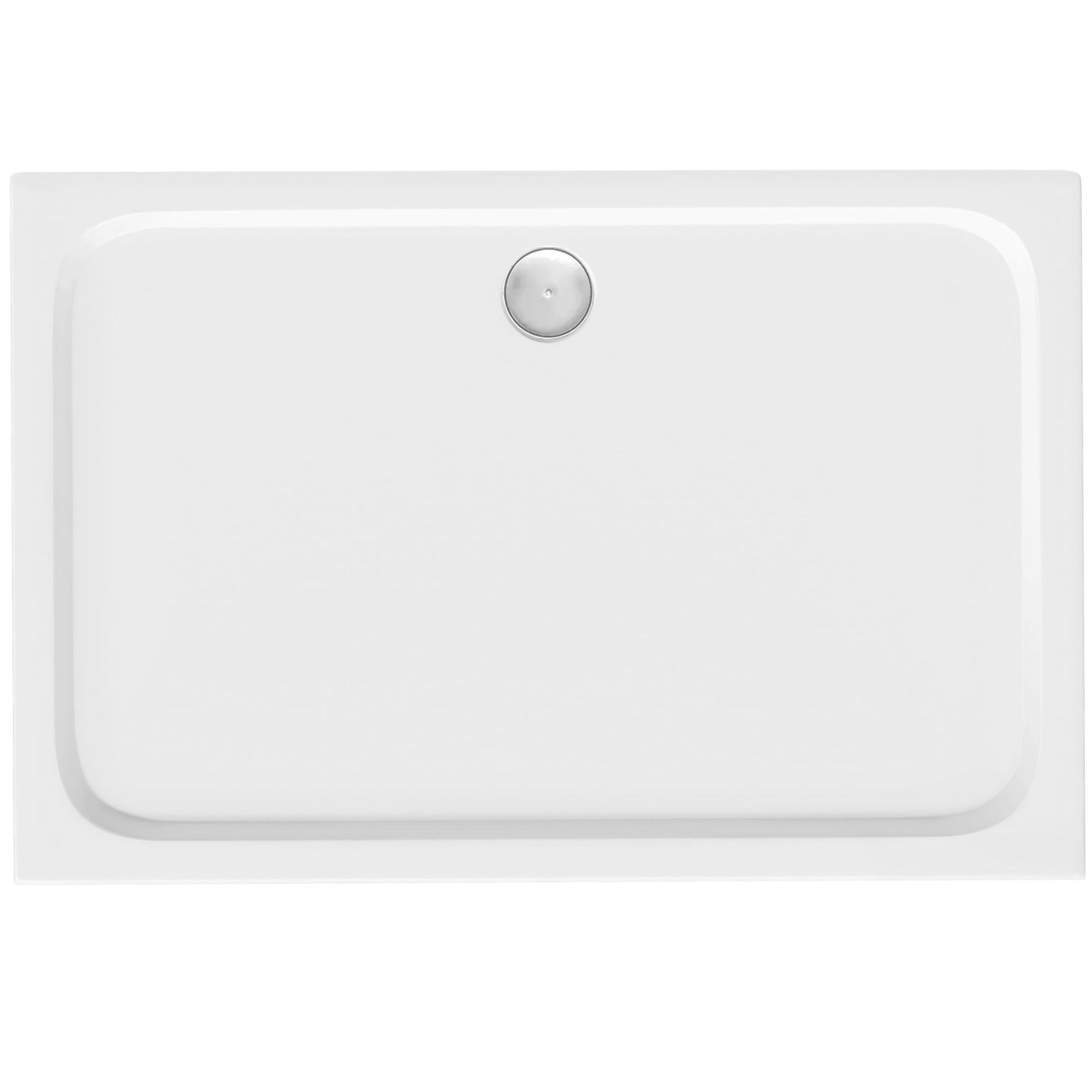 Duschtasse Rea Belmond White 90x120 With Brushed Gold Cover