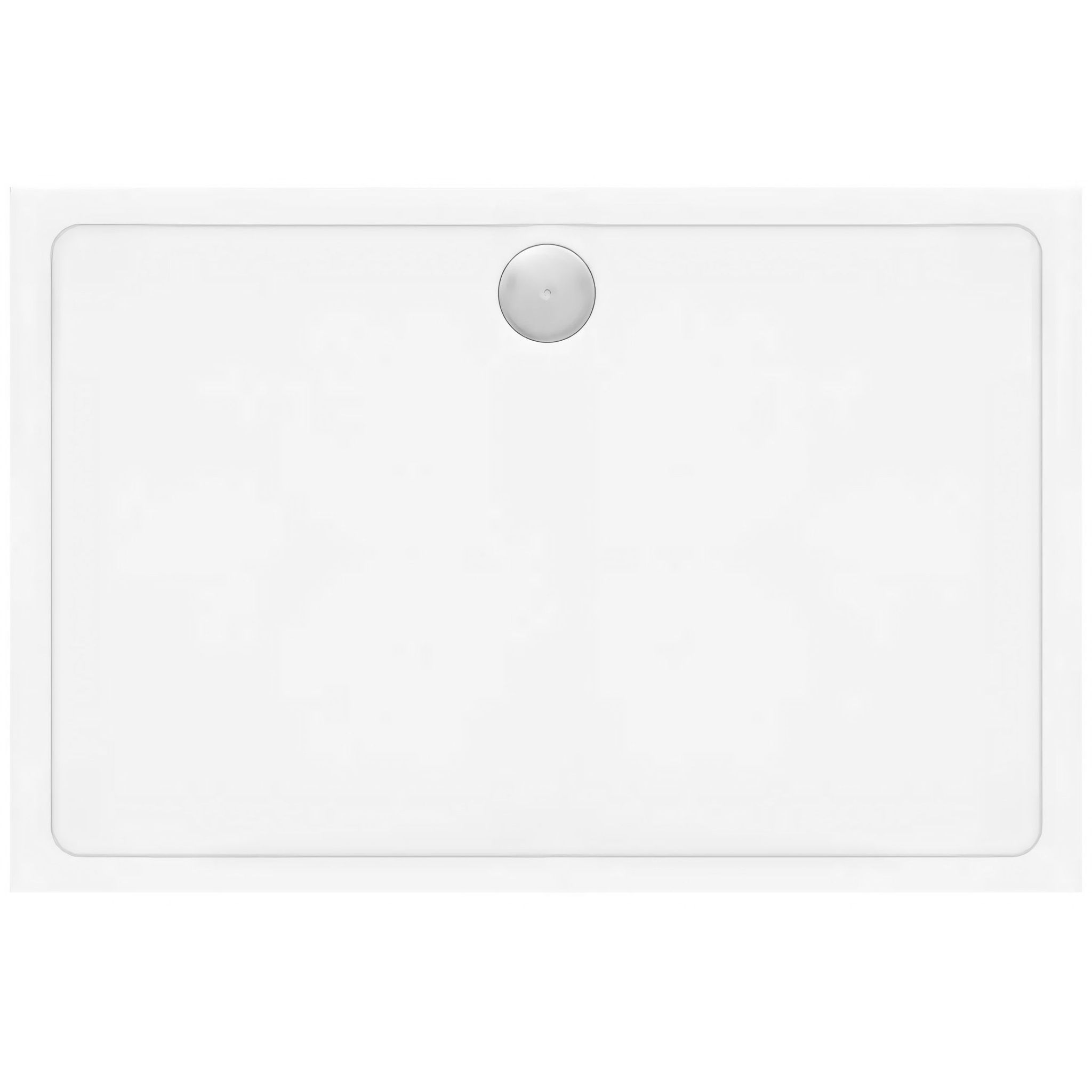Duschtasse Rea Savoy White 80x100 With Brushed Gold Cover