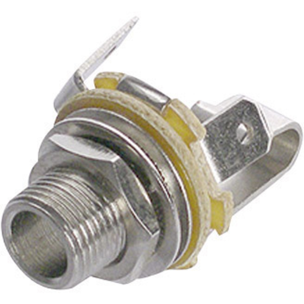 Rean - Av Nys 229 Klinken-steckverbinder 6.35 Mm Buchse, Einbau Vertikal Polzahl: 2 Mono Silber 1 St.