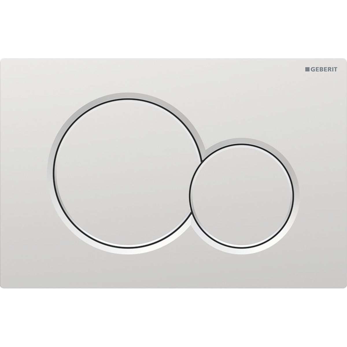 Geberit Sigma01 Zweimengenspülplatte: Matt Verchromt Lackiert, Easy-clean-beschichtung (115.770.jq.5)