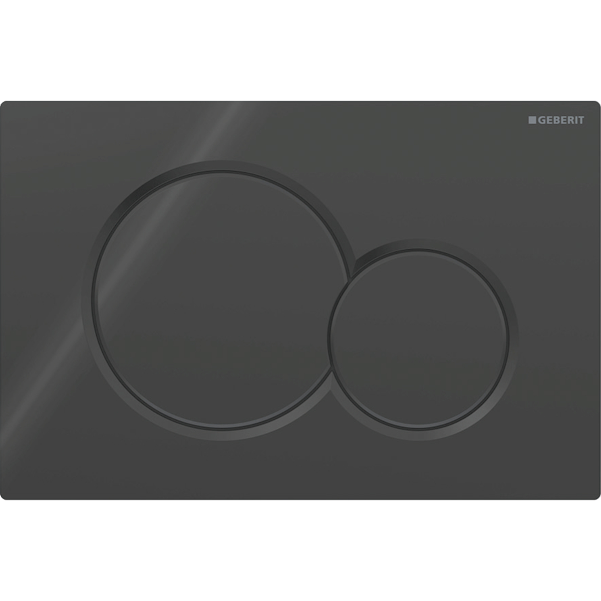 Geberit Sigma01 Betätigungsplatte Für Zweimengenspülung: Dunkelschwarz Ral 9005 (115.770.dw.5)