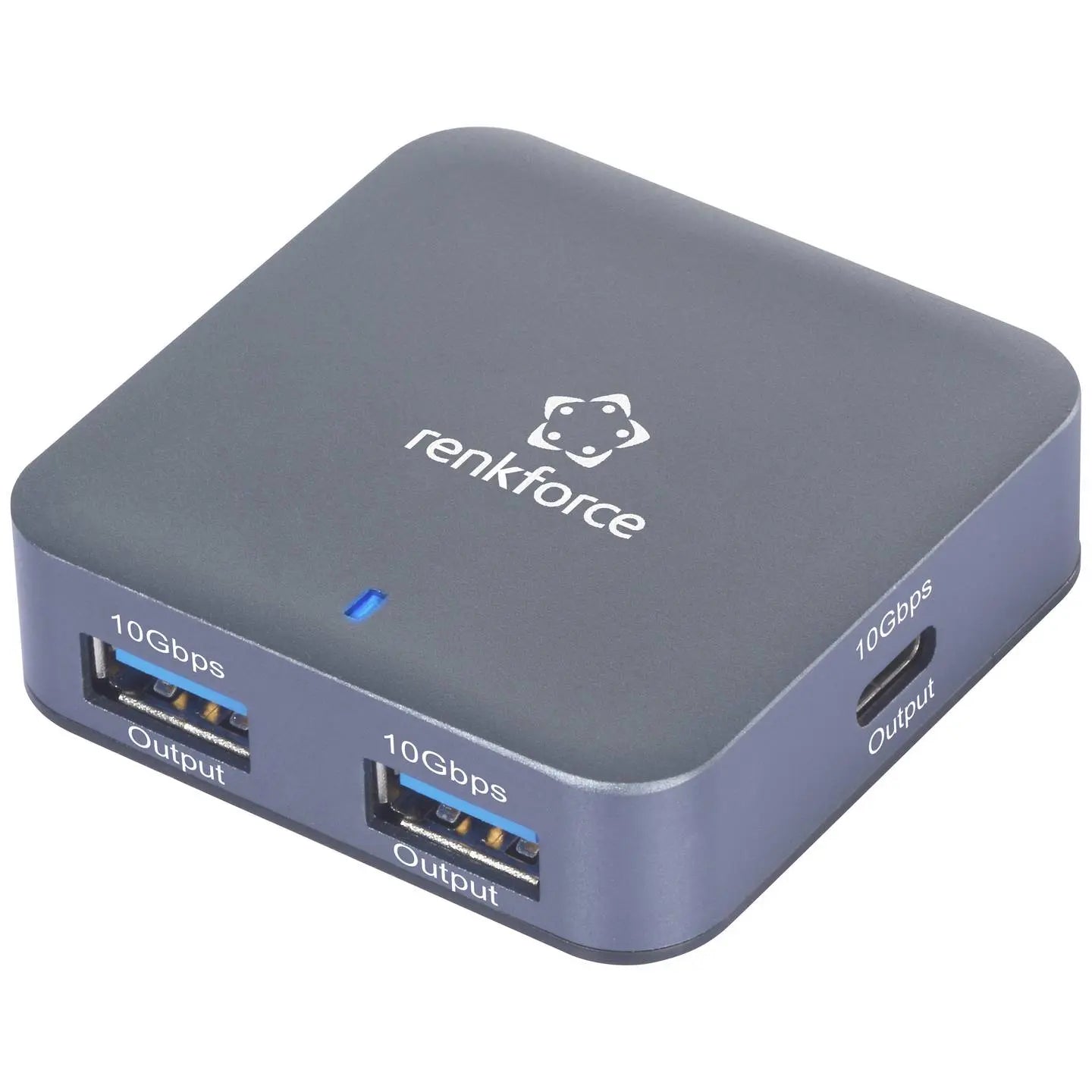 [gebraucht] B-ware Renkforce Rf Usbh 500 Usb 3.2 Hub Verteiler Adapter Mehrfachanschluss Schwarz