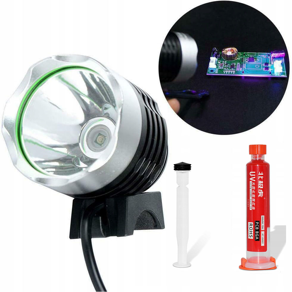 Rosfix Set Lötmaske Uv 10 Ml Rot – Uv-lampe 5v Zum Aushärten 10 Ml, 365 Nm, 3 Modi Pcb-schutz