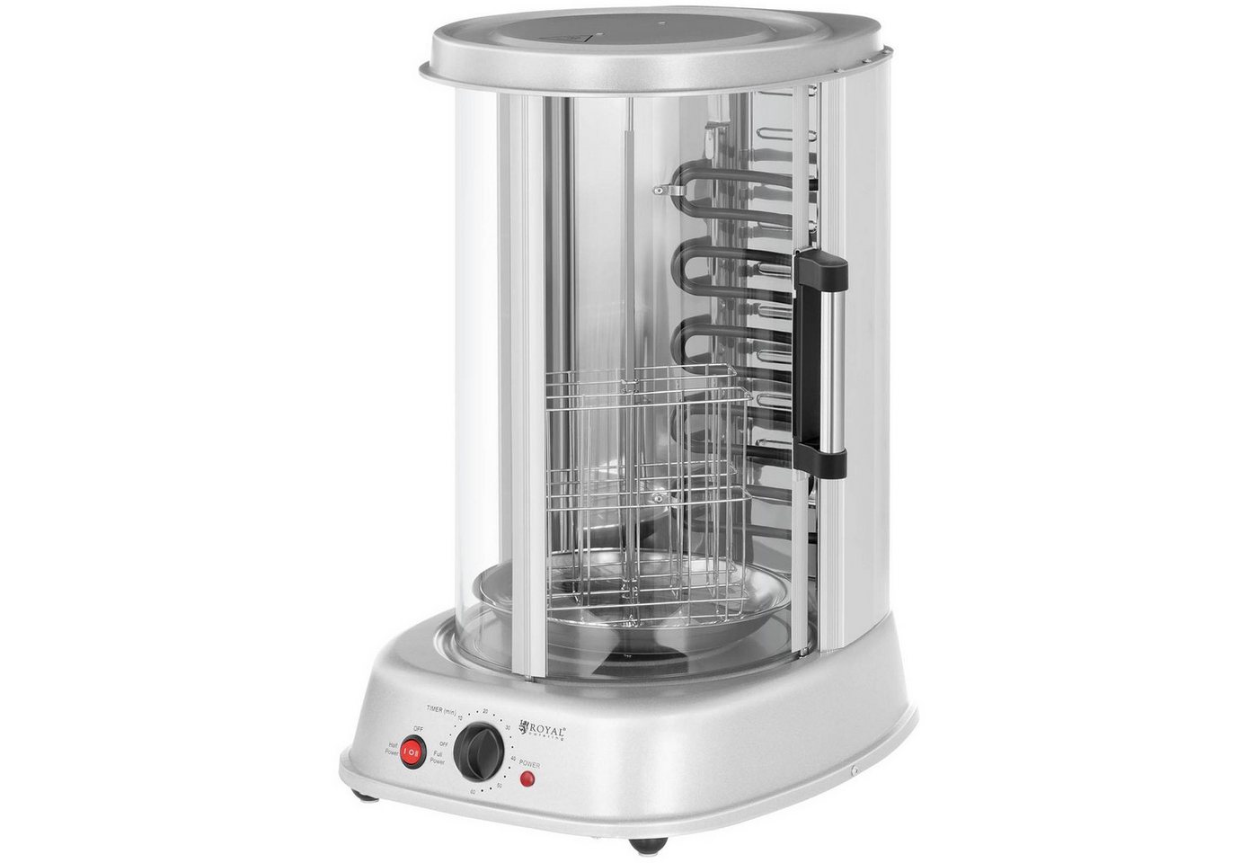 Mini-toastergrill Für Kebab, Gyros, Fisch, Gemüse, Vertikal, 4-in-1, 1800 W, Royal Catering Rcgv-1800 Bild 2