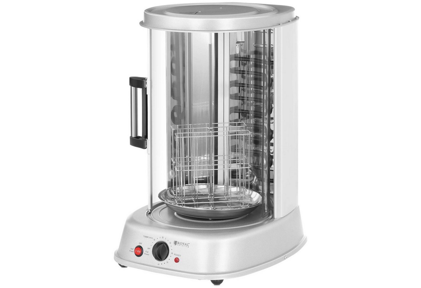 Mini-toastergrill Für Kebab, Gyros, Fisch, Gemüse, Vertikal, 4-in-1, 1800 W, Royal Catering Rcgv-1800 Bild 3