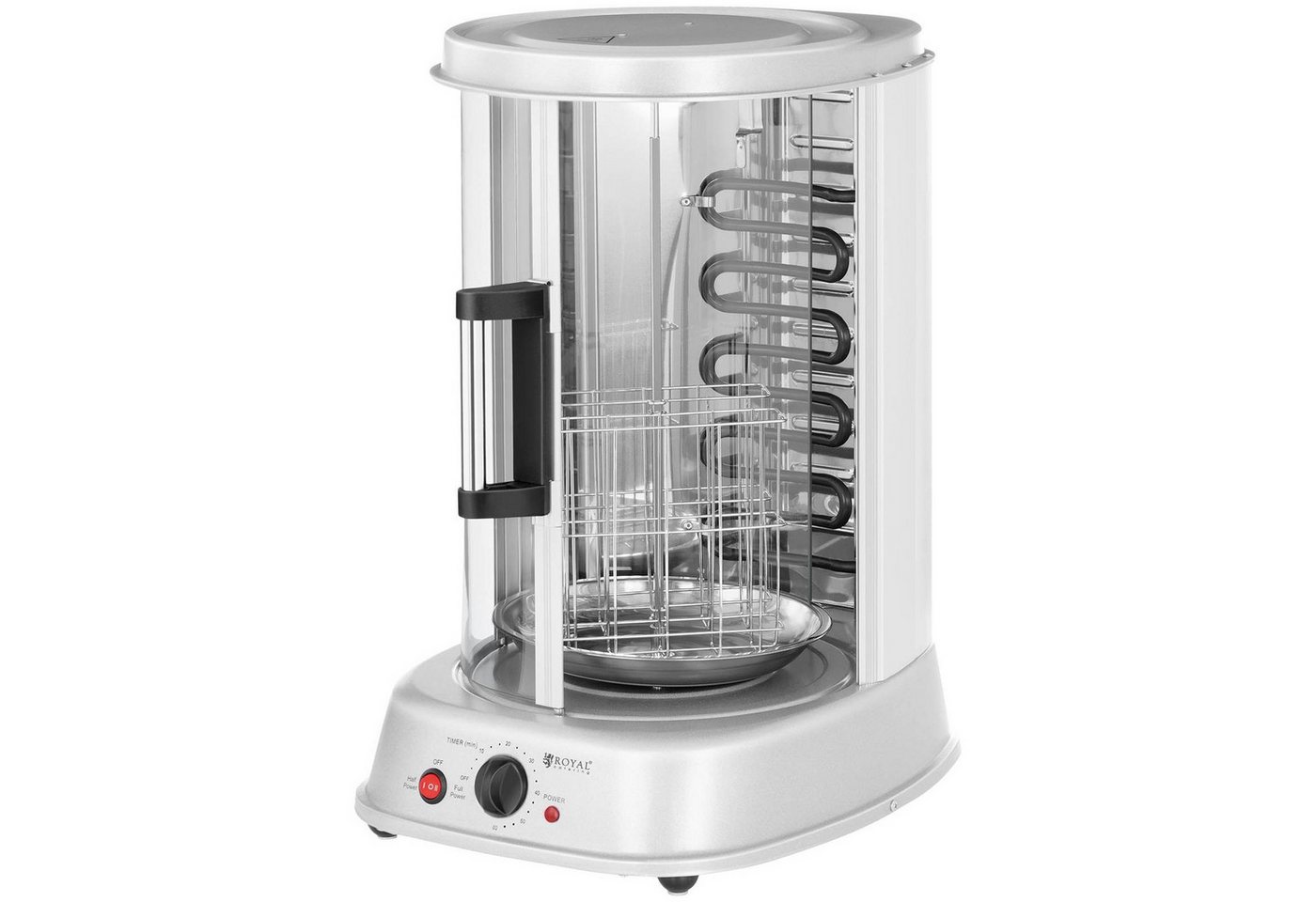 Mini-toastergrill Für Kebab, Gyros, Fisch, Gemüse, Vertikal, 4-in-1, 1800 W, Royal Catering Rcgv-1800 Bild 5