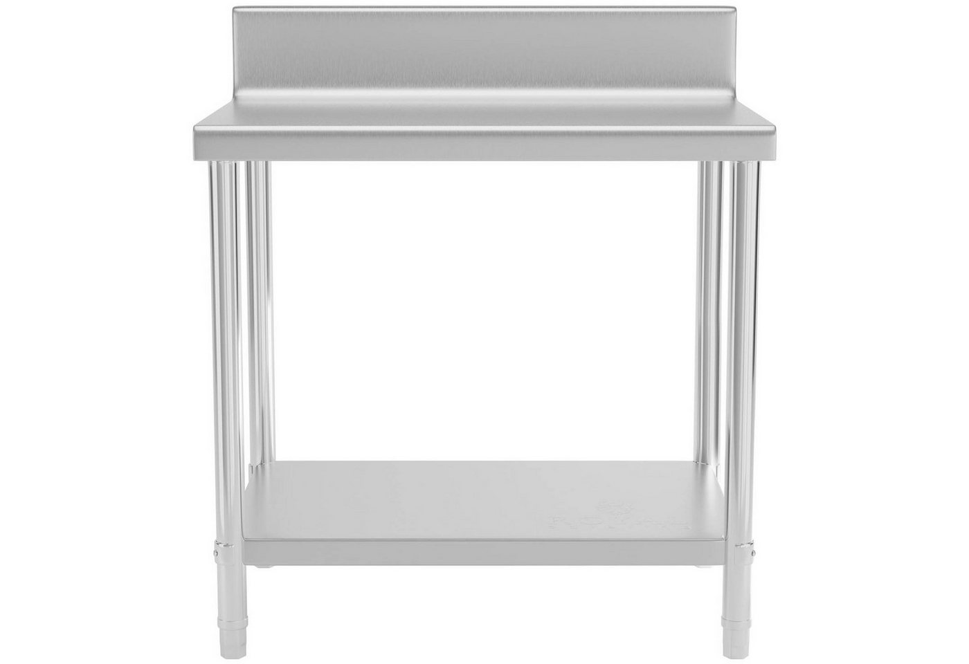 Royal Catering - Edelstahltisch Edelstahl Arbeitstisch Zerlegetisch Gastro Aufkantung 90x60cm