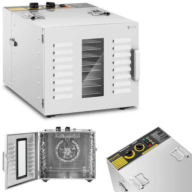 Royal Catering - Dörrgerät Dörrautomat Obsttrockner Dörrapparat Dehydrator Obst 1.000 W 10 Etagen