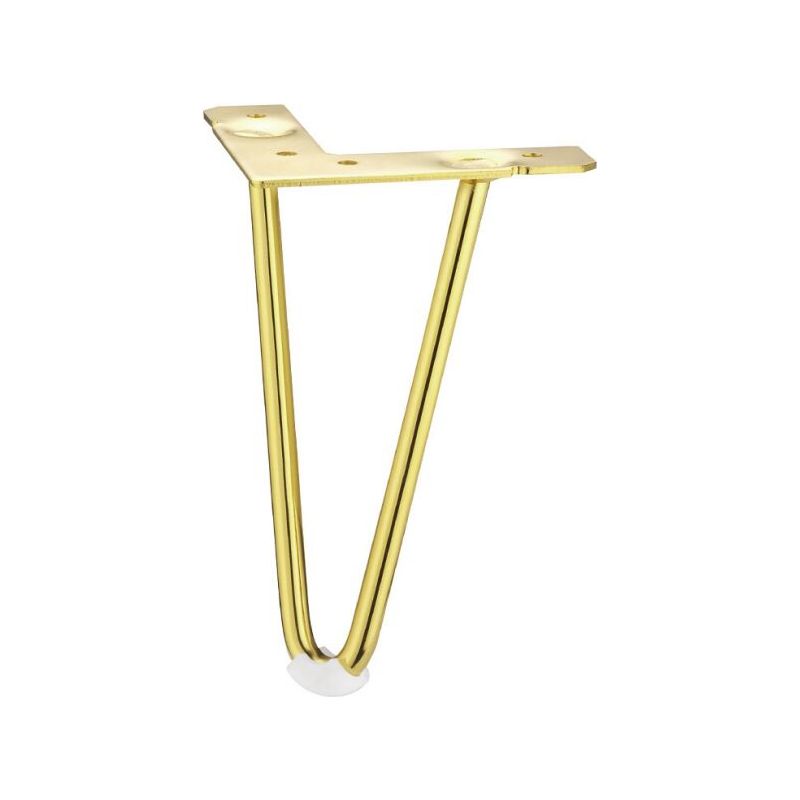 Set Mit 4 Goldfarbenen Metallfüßen (10 Cm) Für Schränke, Tv-ständer, Kommoden Und Diy-projekte