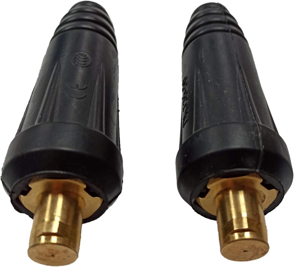 35-50 Mm Männlicher Schnellantennenstecker Dkj35-50 Eurostecker 200 A, Verwendet In Schweiß- Und Schneidemaschinen Als Stromanschluss Für Schweißkabel (2 Stück)