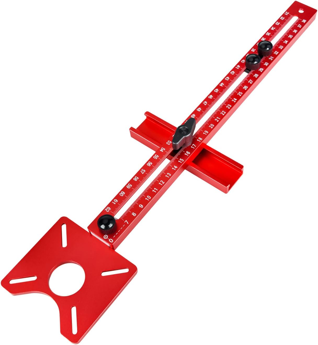 1 4-in-1 Nutenstütze, Aluminiumlegierung, Präzision, Kreisschnitt, Holzbearbeitung