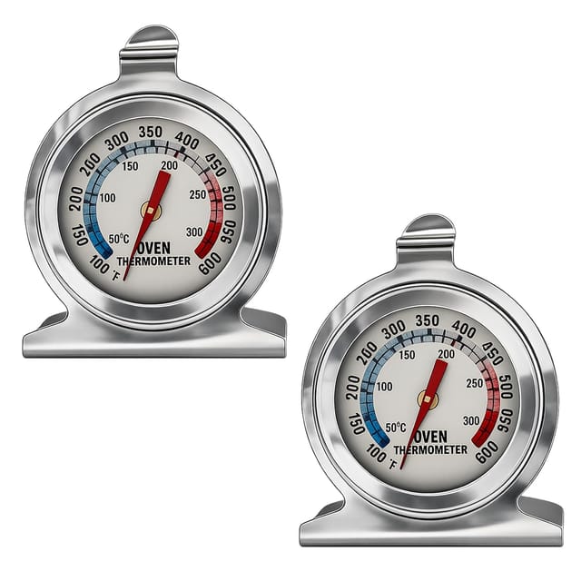 2er-pack Ofenthermometer, Edelstahl, Farbzonen, Gas- Und Elektroöfen, Fleisch Und Gebäck