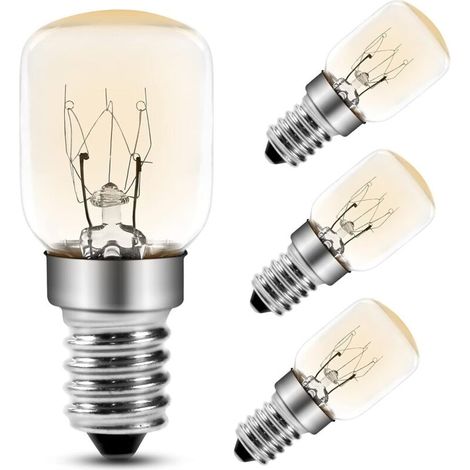 25-w-ofenlampe, 300 °c, E14/t25-fassung, 2700 K Warmweiß, Dimmbar, Für Backofen, Mikrowelle Und Salzkristalllampe, 4er-pack