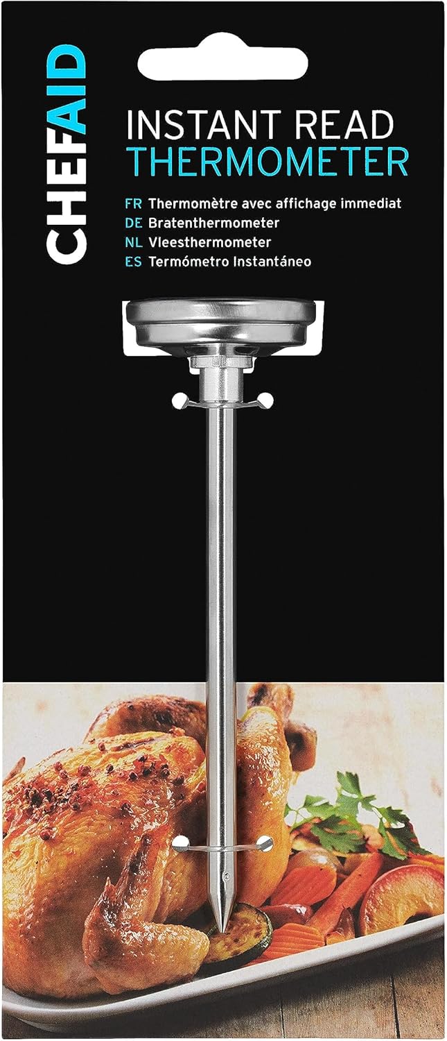 1 Fleischthermometer, Klassische Sonde, Gut Ablesbares Zifferblatt, Messbereich 0-100 °c, Präzises Garen