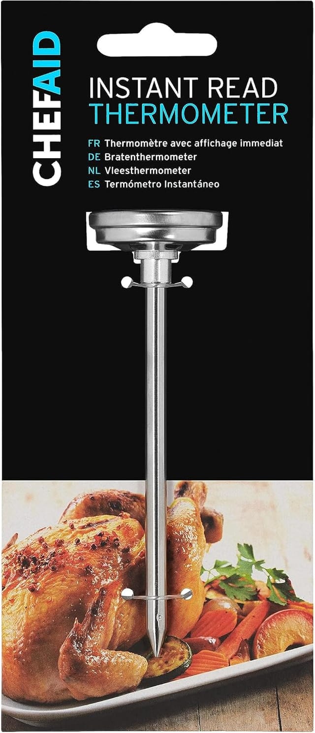 1 Fleischthermometer, Klassische Sonde, Gut Ablesbares Zifferblatt, Messbereich 0-100 °c, Präzises Garen