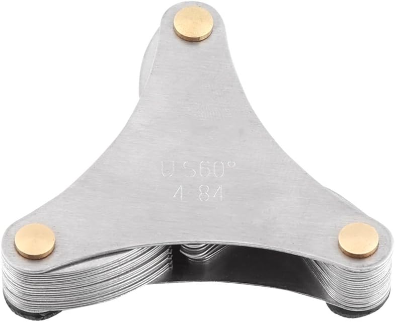 Benutzerfreundliche Gewindelehre Mit Breitem Anwendungsbereich, Gewindemesslehre Aus Edelstahl, Heimwerkerwerkzeug (pure American (51-teilig))