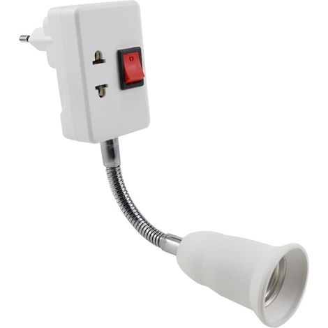 E27-fassung Mit 360°-drehschalter, E27-lampenadapter, Wandstecker, Lampenfassung, E27-fassung (leuchtmittel Nicht Enthalten) Für Büro, Schlafzimmer, Küche, Leselampe, Nachttischlampe