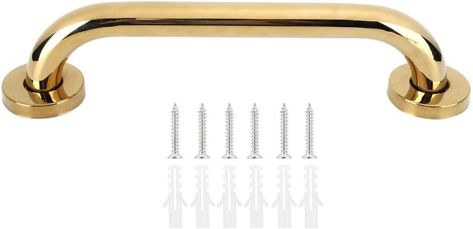 Zpshyd 30 Cm Duschhaltegriff Aus Goldfarbenem Edelstahl, Sicherheitsgriff Für Ein Komfortables Duscherlebnis
