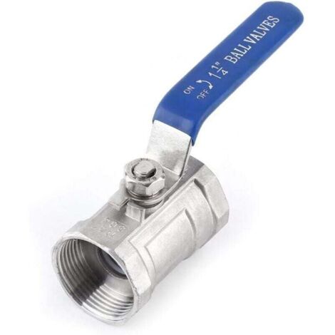 Kugelhahn Aus Edelstahl Ss 304 Mit Bsp-innengewinde – Kugelhahn Mit Hebelgriff – Manuelle Ein-/ausschaltung – Reduzierter Durchgang, Dn32 (1-1/4")