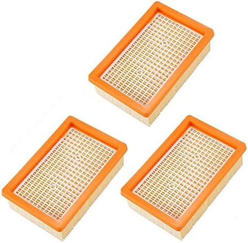 3-teiliges Filterset, Flach Plissiert, Für Nass- Und Trockensauger, Kärcher Mv4, Mv5, Mv6, Wd4, Wd5, Wd6