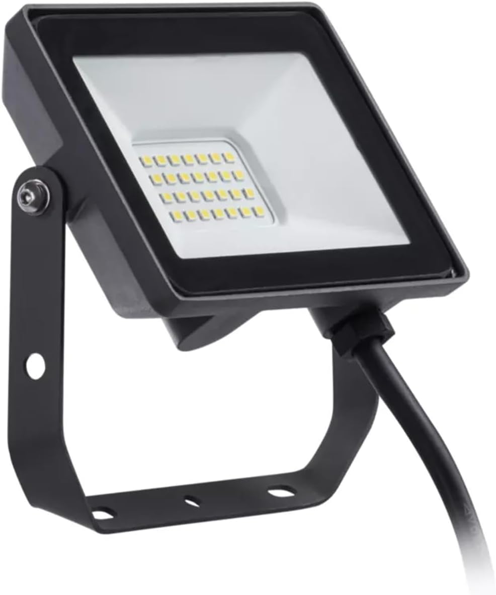 Pila Led-außenstrahler, 20 W, Nicht Dimmbar, Neutralweißes Licht (4000 K), 1900 Lumen, Aluminium, Schutzart Ip65, Ik06, Schutzklasse I, 35.000 Stunden Lebensdauer, 30 Cm Kabel