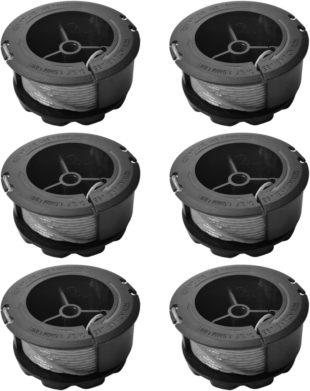 F016800570 Ersatzspule Für Bosch Universal Grasscut 18, 18-26, 18-260 Freischneider (6 Spulen) 1,6 Mm 6 M