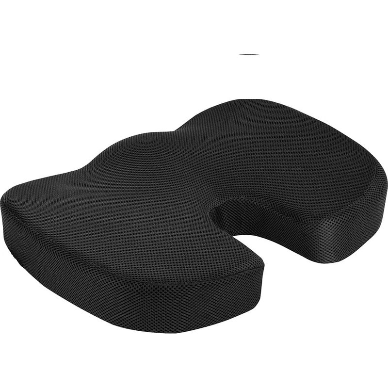 Beauergo Fs Memory-schaum-kissen, Ergonomisches Sitzkissen Für Büro Oder Auto, 45 X 35 X 7 Cm – Steißbeinkissen