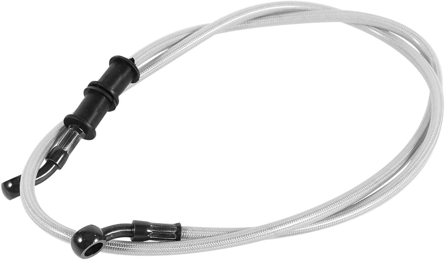 1 Silberner 600 Mm Stahlflex-bremsschlauch Für Enduro-motocross-motorrad