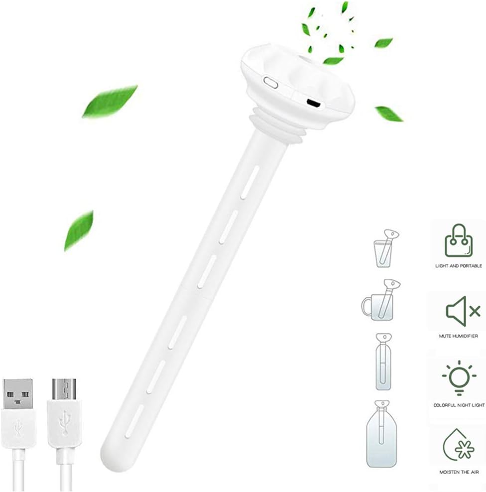 Tragbarer Usb-luftbefeuchter Mit Kaltvernebelung – Mini-luftbefeuchter Für Schlafzimmer, Büro, Auto, Reisen, Arbeitszimmer, Babyzimmer (länge Verstellbar)