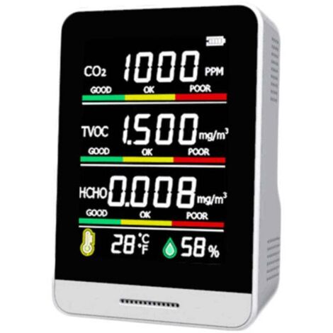 Détecteur Infrarouge Portable De Qualité De L'Air Co2 Détecteur Cinq-en-un Semi-conducteur Ak3